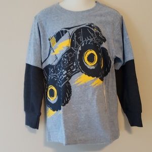Boys long sleeve T Shirt Blue Size 4